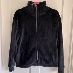 Athleta cloud fleece black jacket